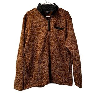 Eddie Bauer‎ 1/4 Zip Pullover Sweater Browns Size Medium Outdoor Preppy Hiking